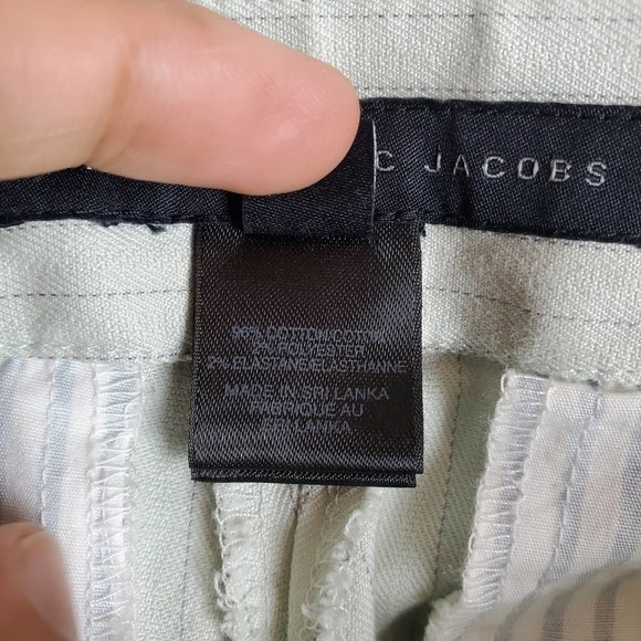 Marc by Marc Jacobs Faded Celadon Pin Striped Business Casual Pants Size 8 - Picture 6 of 12
